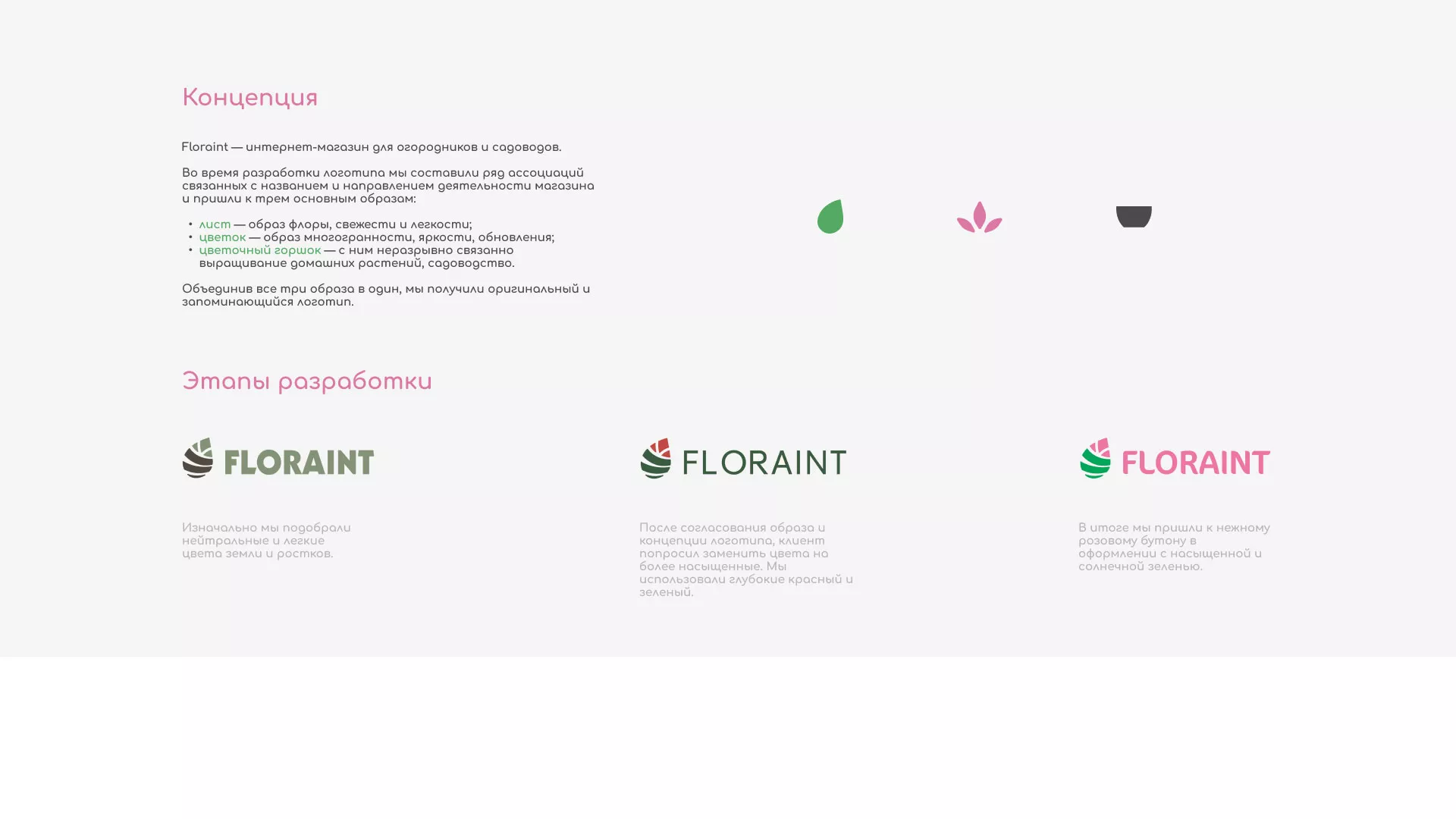 Создание логотипа и интернет-магазина «FLORAINT» в Куртамыше